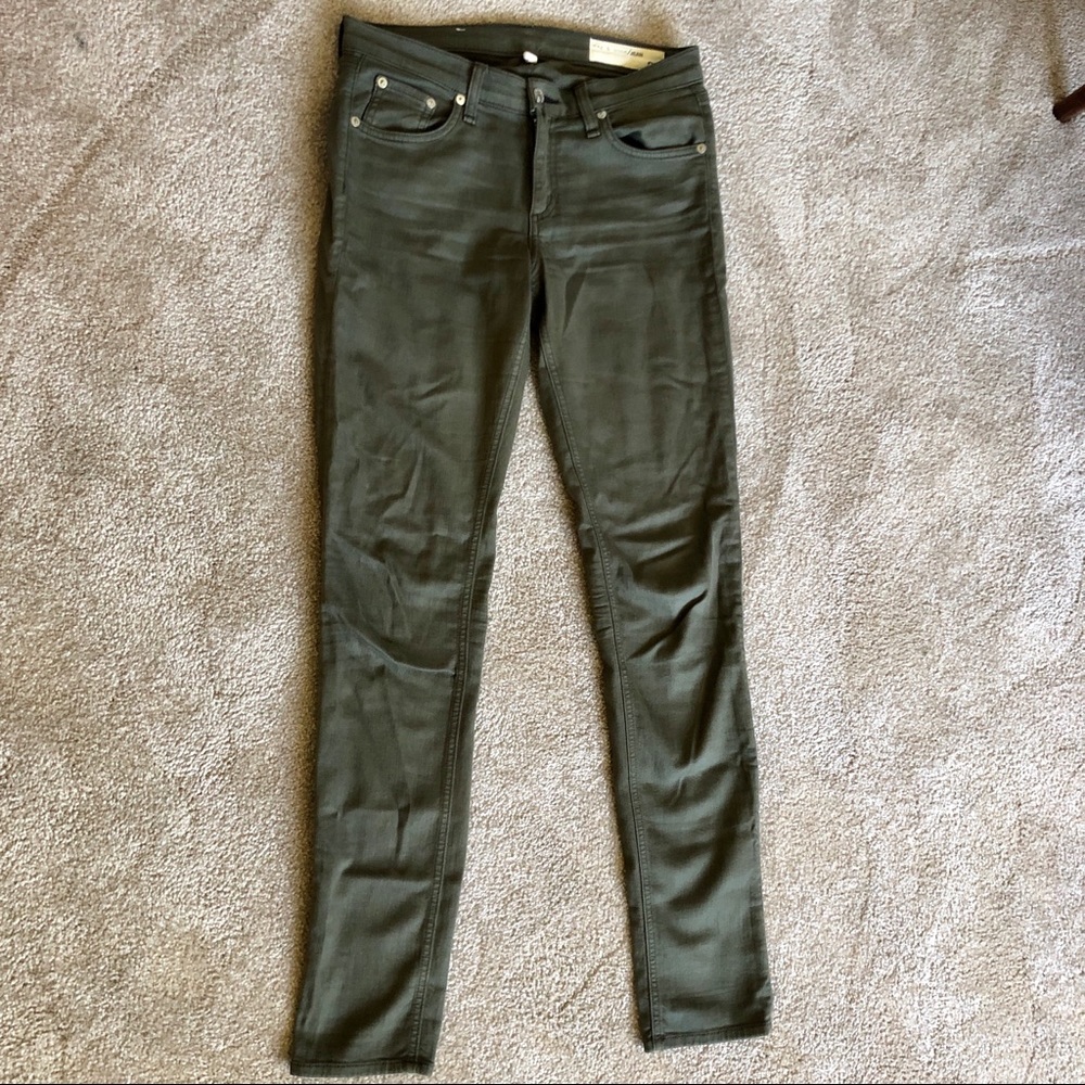 Army green jeans